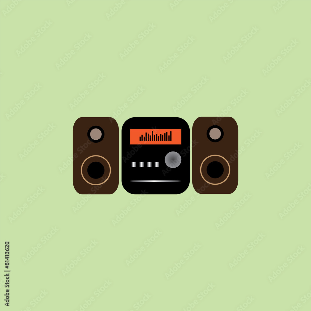 radio flat icon vector illustration eps10 radio flat icon vector illustration eps10