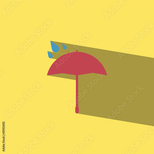 umbrella flat icon  vector illustration eps10