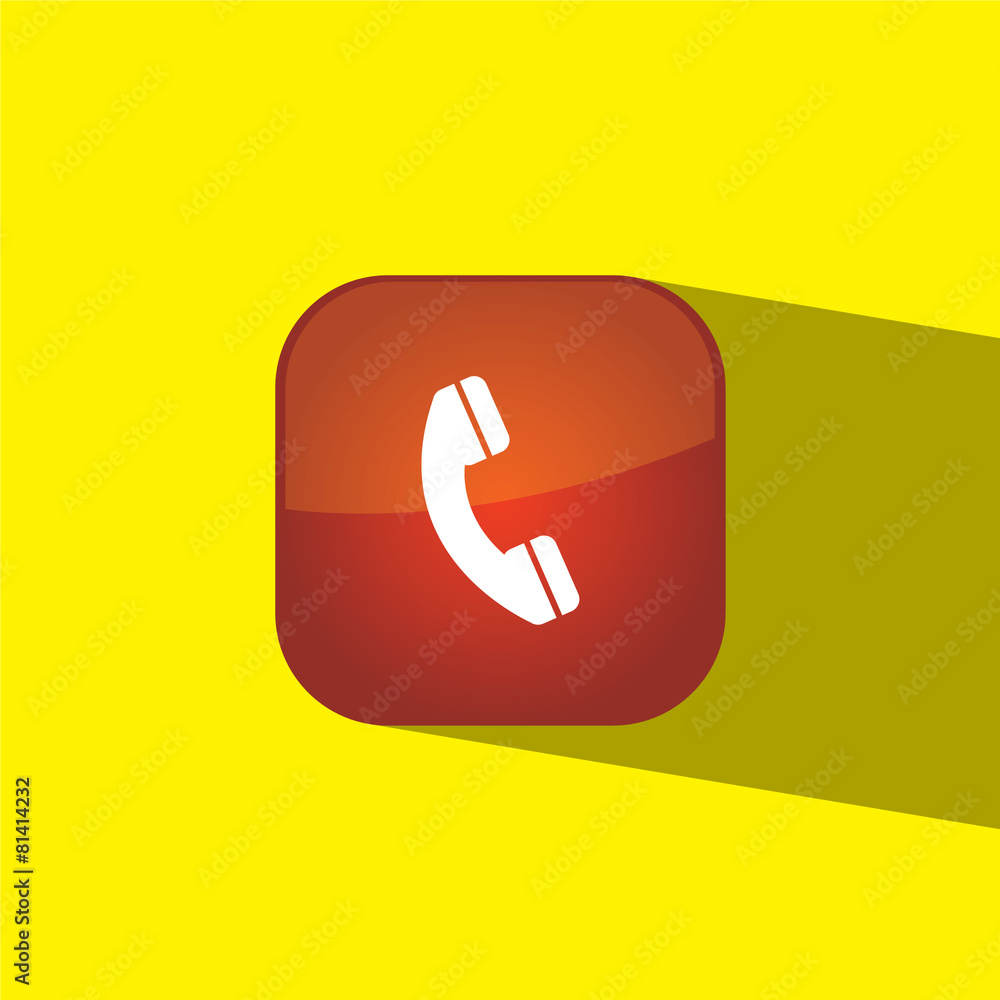 phone button icon flat vector illustration eps10 phone button icon flat vector illustration eps10