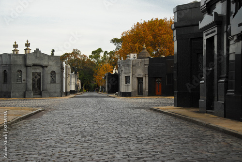 Tombs at the Chacarita cemetery photo