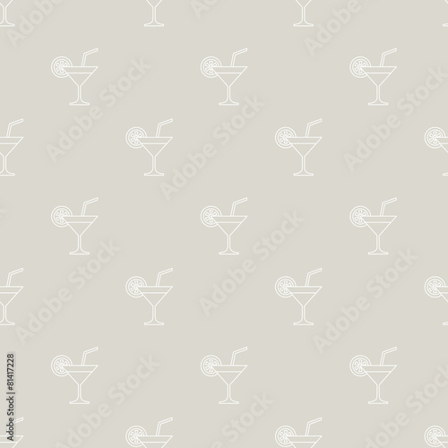 cocktail glass and drink pattern