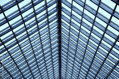 Transparent glass ceiling