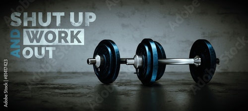 Hanteln im Fitnessraum