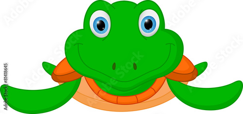 Happy turtle cartoon