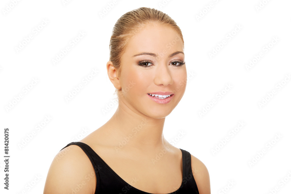 Young beautiful woman in swimsuit. Young beautiful woman in swimsuit.