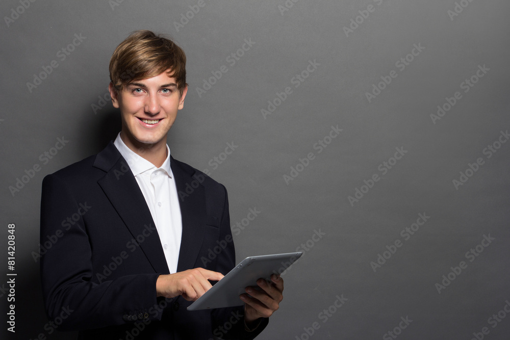 business man with tablet business man with tablet