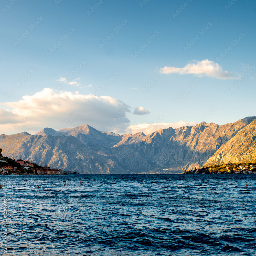 Mountains in Kotor bay