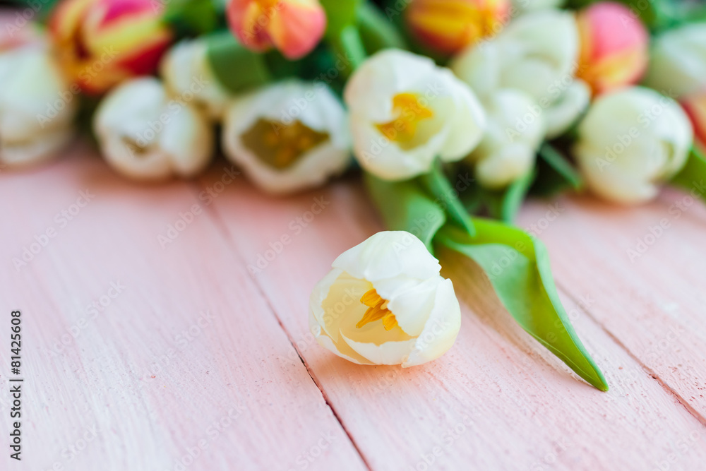 Art abstract background spring tulips wooden design Art abstract background spring tulips wooden design