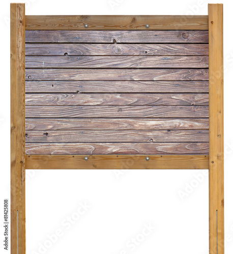 panneau d'affichage en bois naturel brut