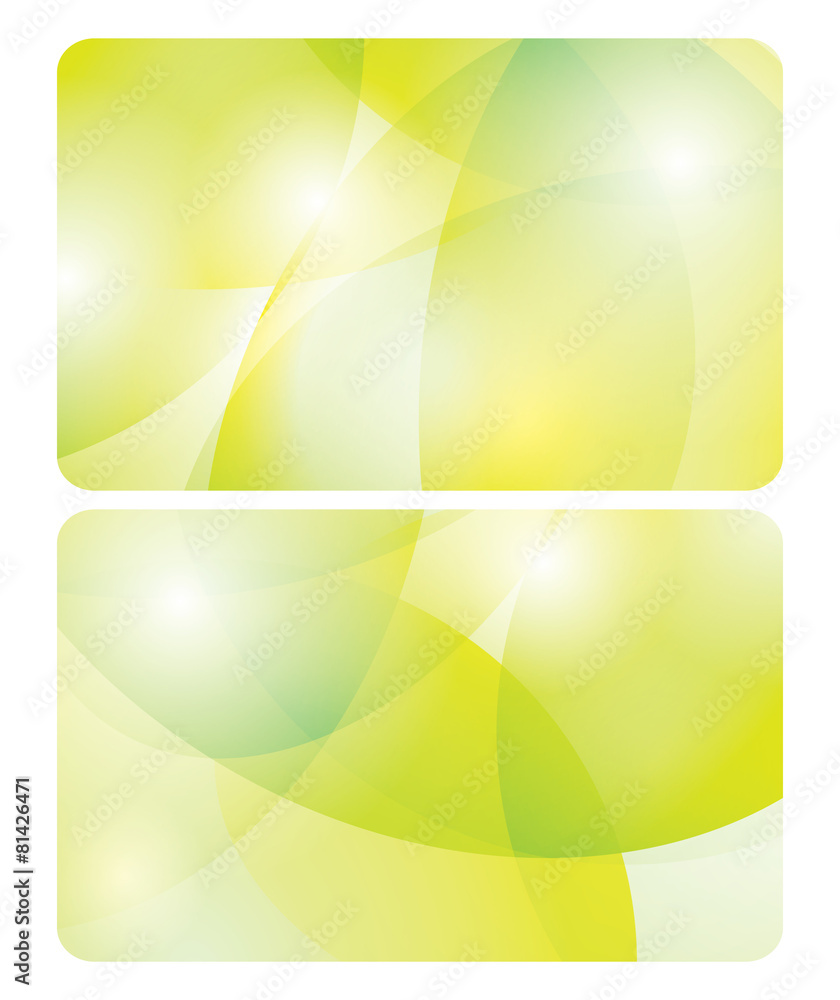 Obraz premium abstract yellow and green backgrounds - vector cards