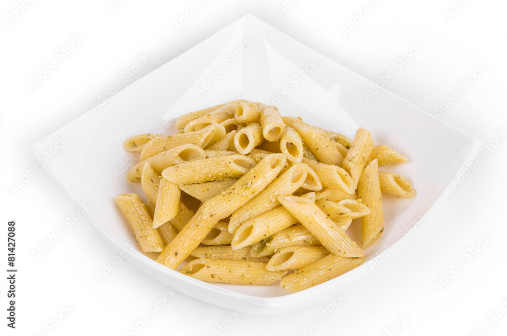 Pasta on plate close up. Pasta on plate close up.