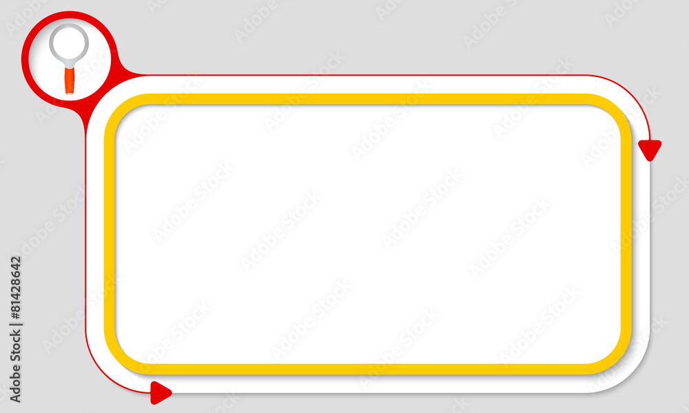 yellow box for your text and magnifier yellow box for your text and magnifier