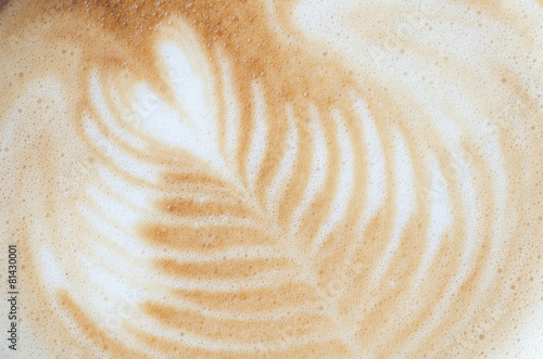 latte art surface background