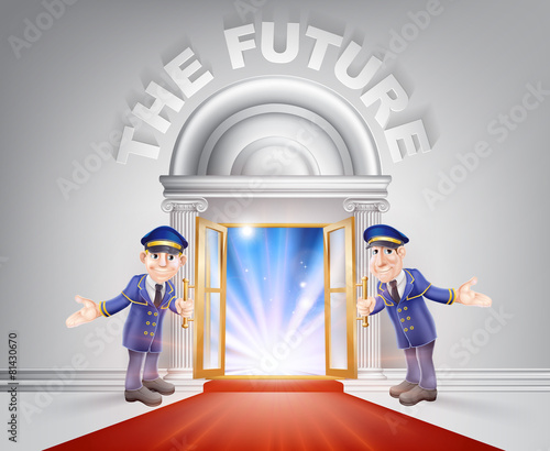 Red carpet door to your future