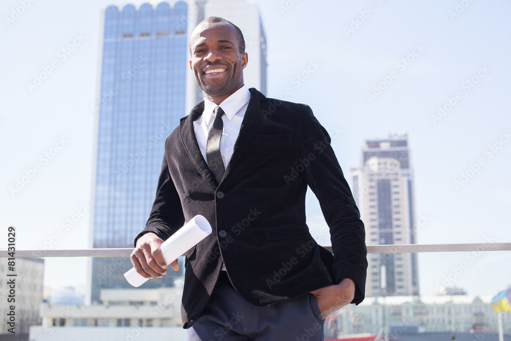 estate agent portrait on skyscrapers background estate agent portrait on skyscrapers background