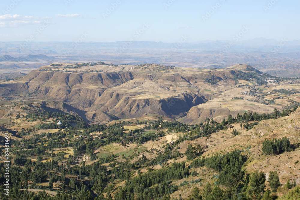 Landschaft von Amhara, Äthiopien, Afrika