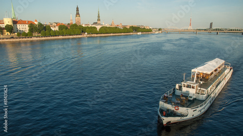 Riga historical skyline
