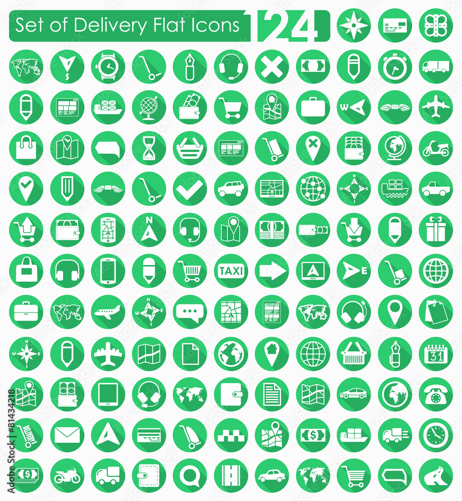 Set of delivery icons Set of delivery icons