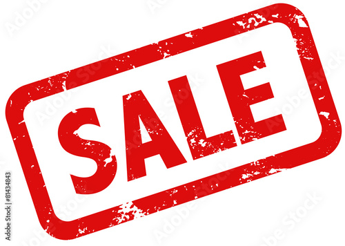 Sale Stempel rot