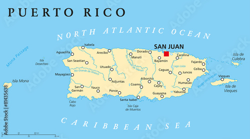 Puerto Rico Political Map