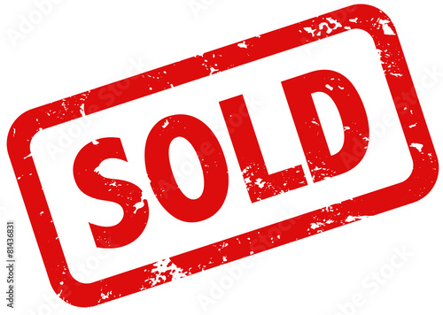 Sold Stamp red grunge