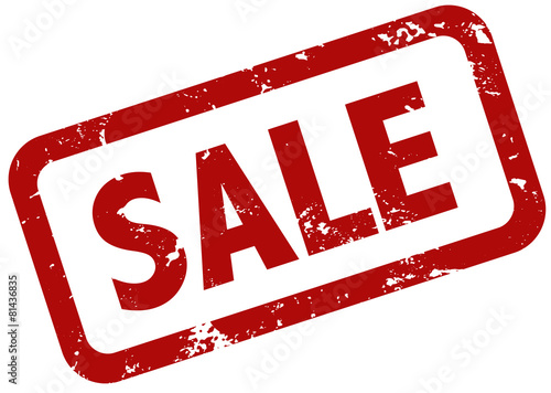 Sale Stempel rot