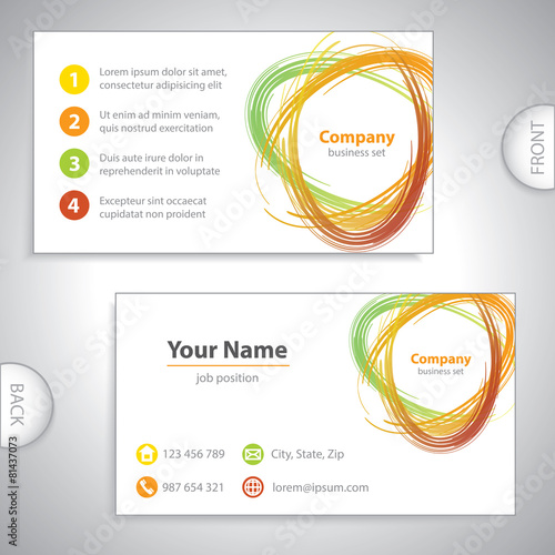 business card - recycling mix - environmental variation
