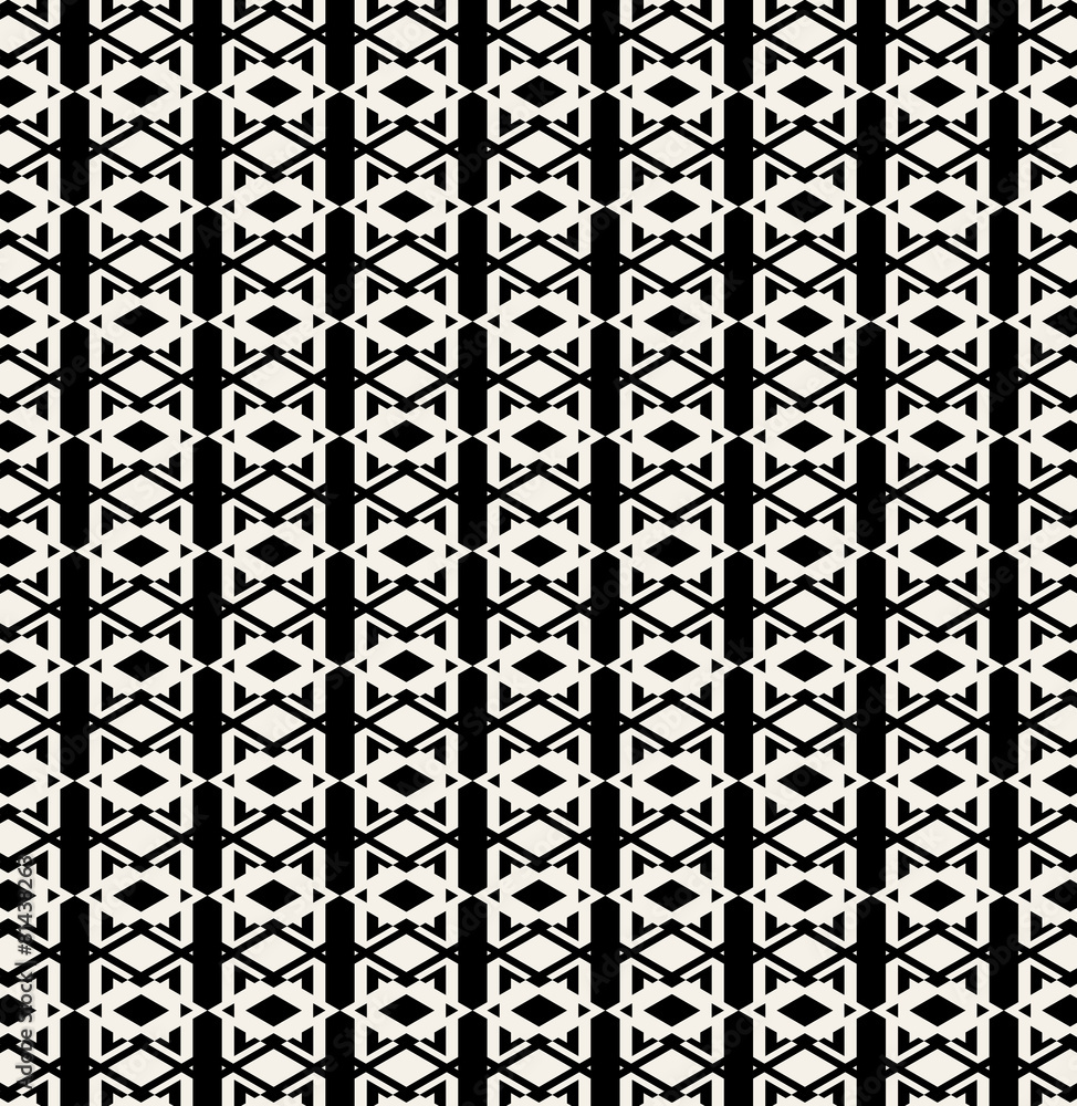 Geometric seamless pattern design from easy shape