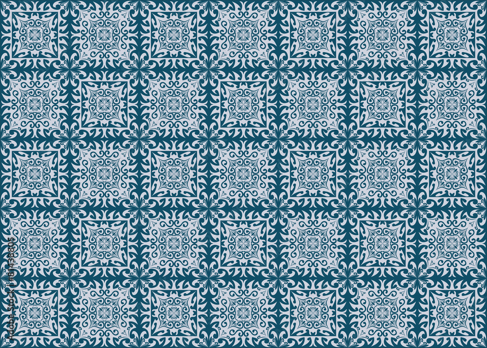 Seamless blue pattern. Seamless blue pattern.