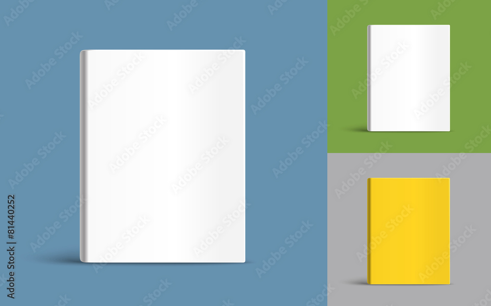 Naklejka premium Different blank book covers template. Vector illustration