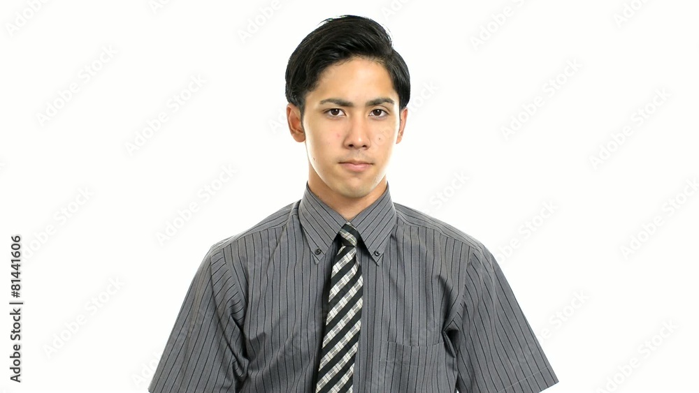 ガッツポーズのビジネスマン