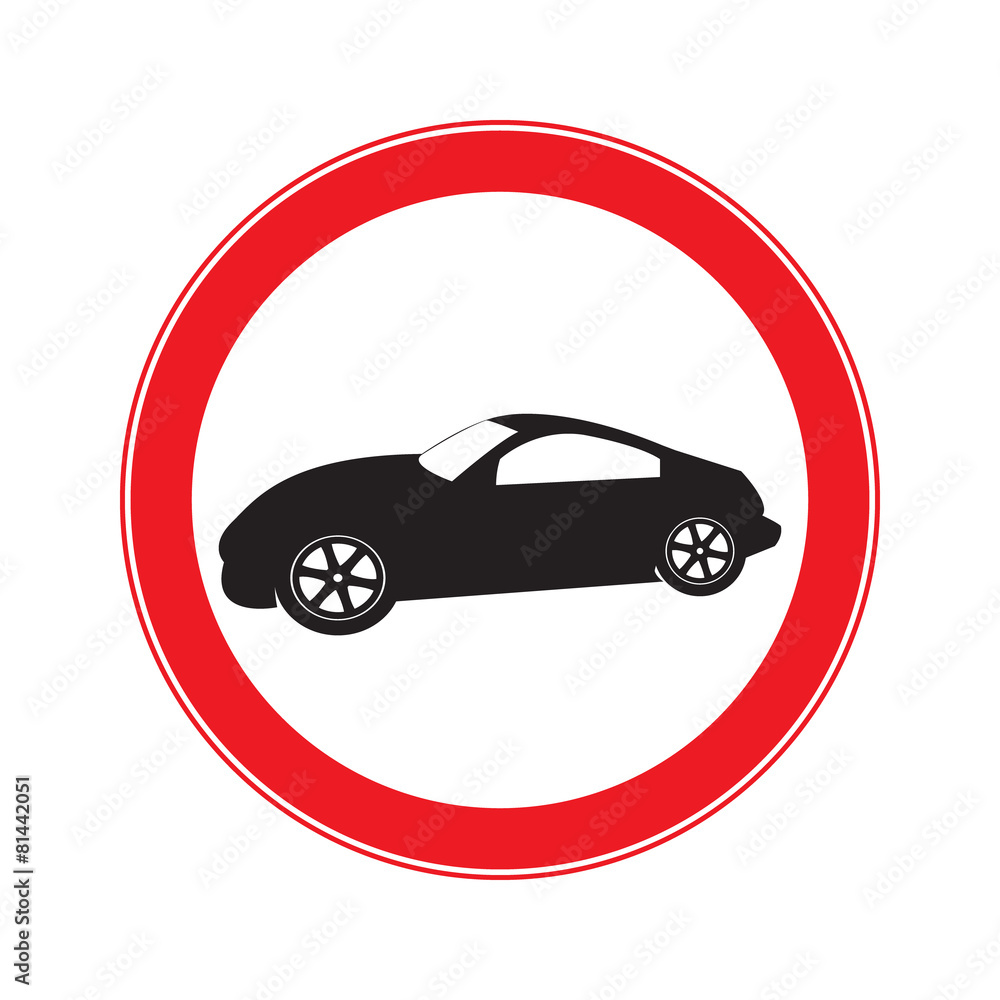 NO motor vehicles  sign