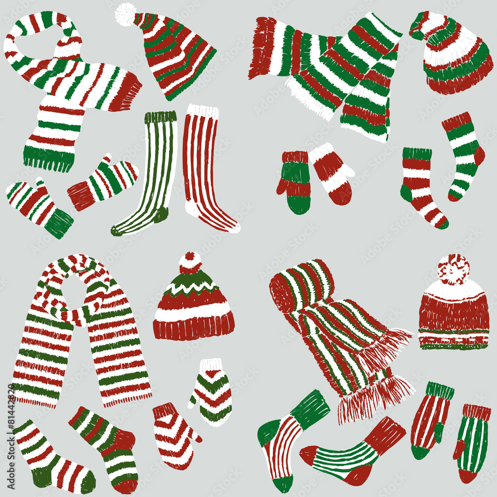 Fototapeta festive knitwear