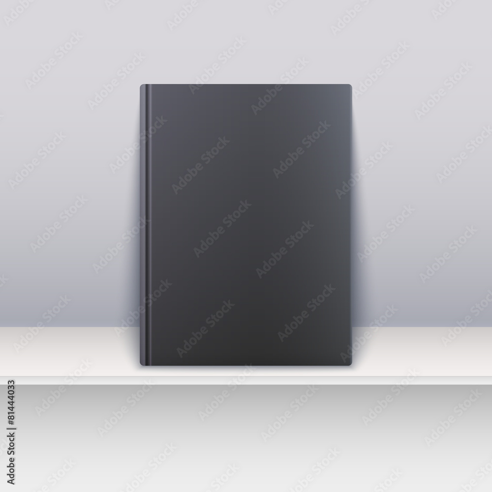 Book cover. Magazine standing on the shelf. Book cover. Magazine standing on the shelf.