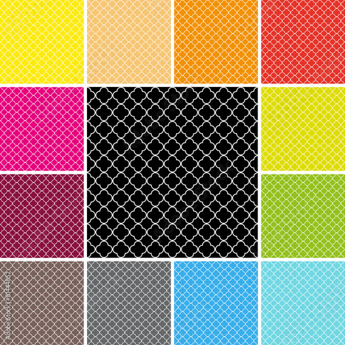 quatrefoil pattern set