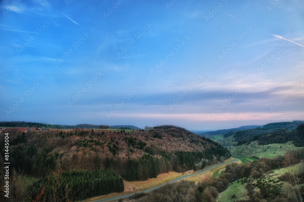 Fototapeta premium Franconian Spring Landscape