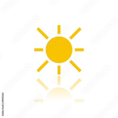 Icono sol color FB reflejo