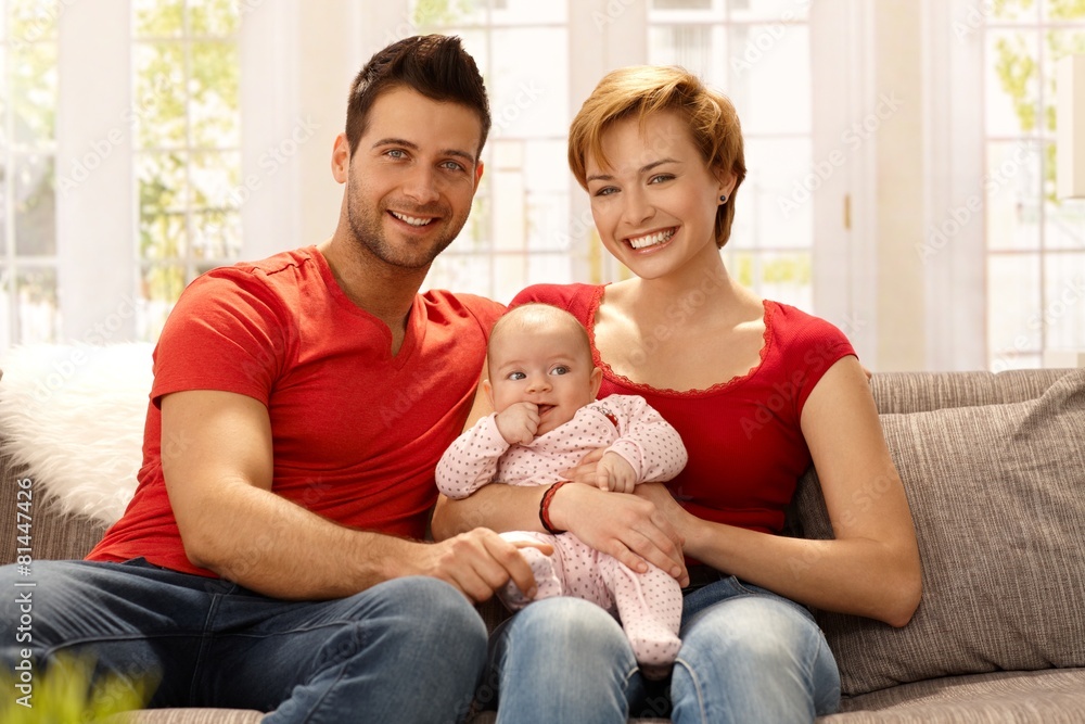 Happy family smiling Happy family smiling