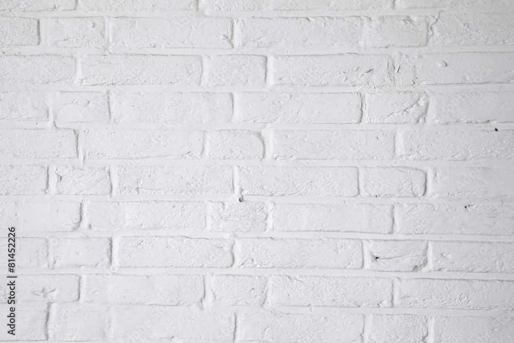 Fototapeta premium part of white painted brick wall