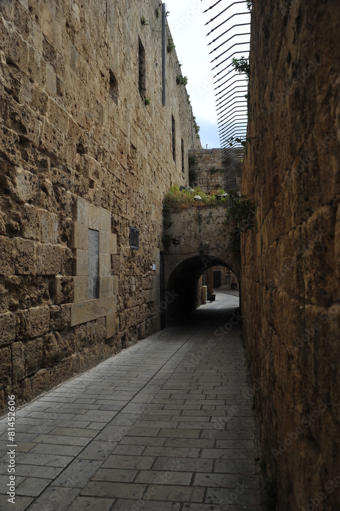 Streets of the old city Acre