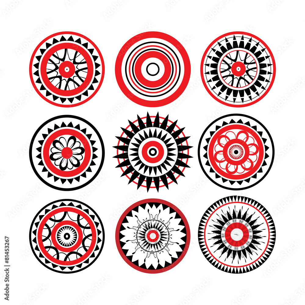 Black And Red Tattoo Designs