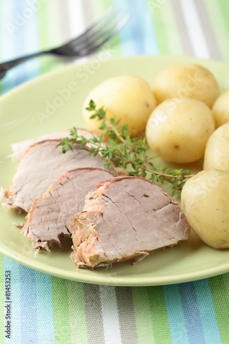 Pork tenderloin with potato