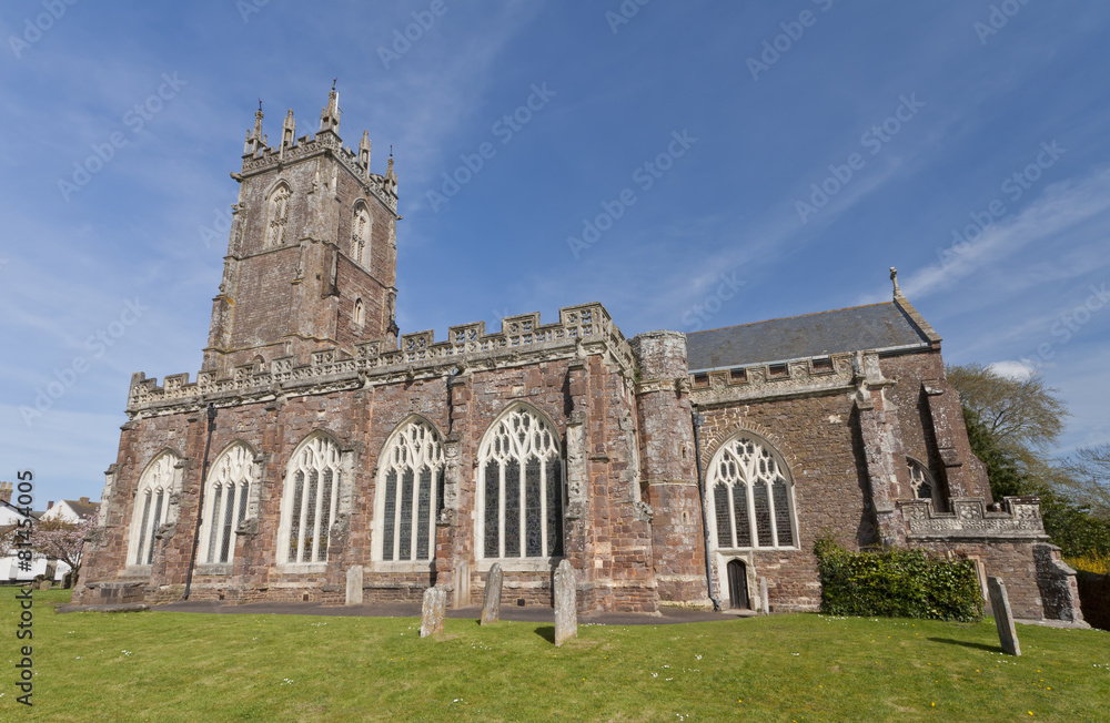 St Andrews Church in Cullompton, Devon. England.