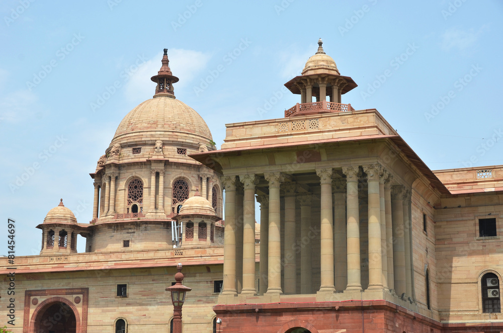 Indian Government buildings. Raj Path, New Delhi, India.