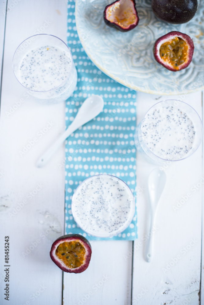 Coconut and Passionfruit Chia Pudding Coconut and Passionfruit Chia Pudding
