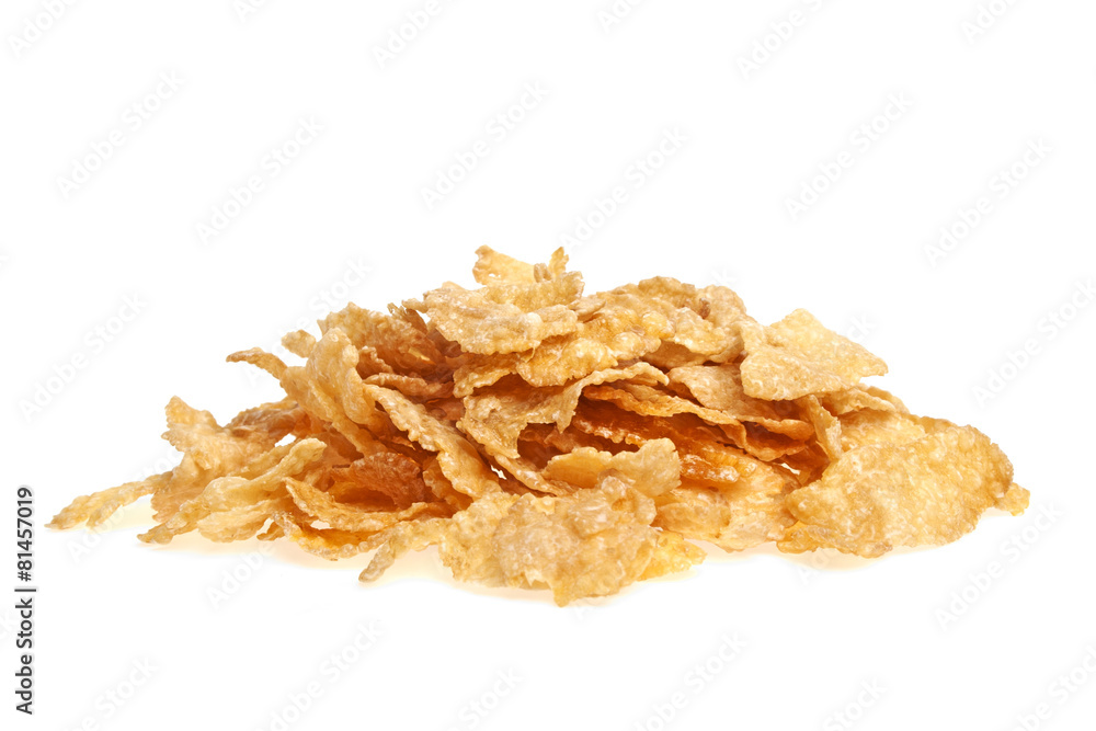 Сornflakes isolated on white background