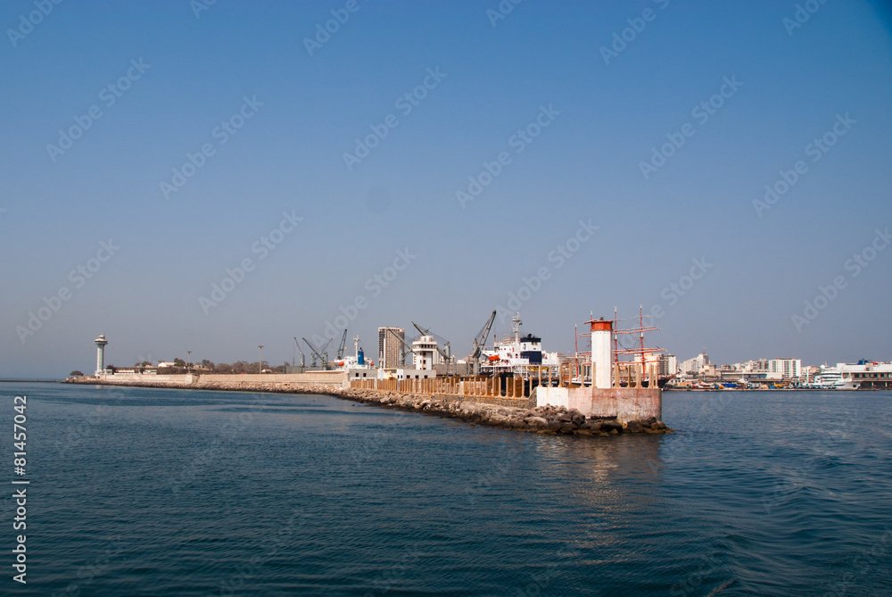 lighthouse in the pord, Dakar, Senegal lighthouse in the pord, Dakar, Senegal