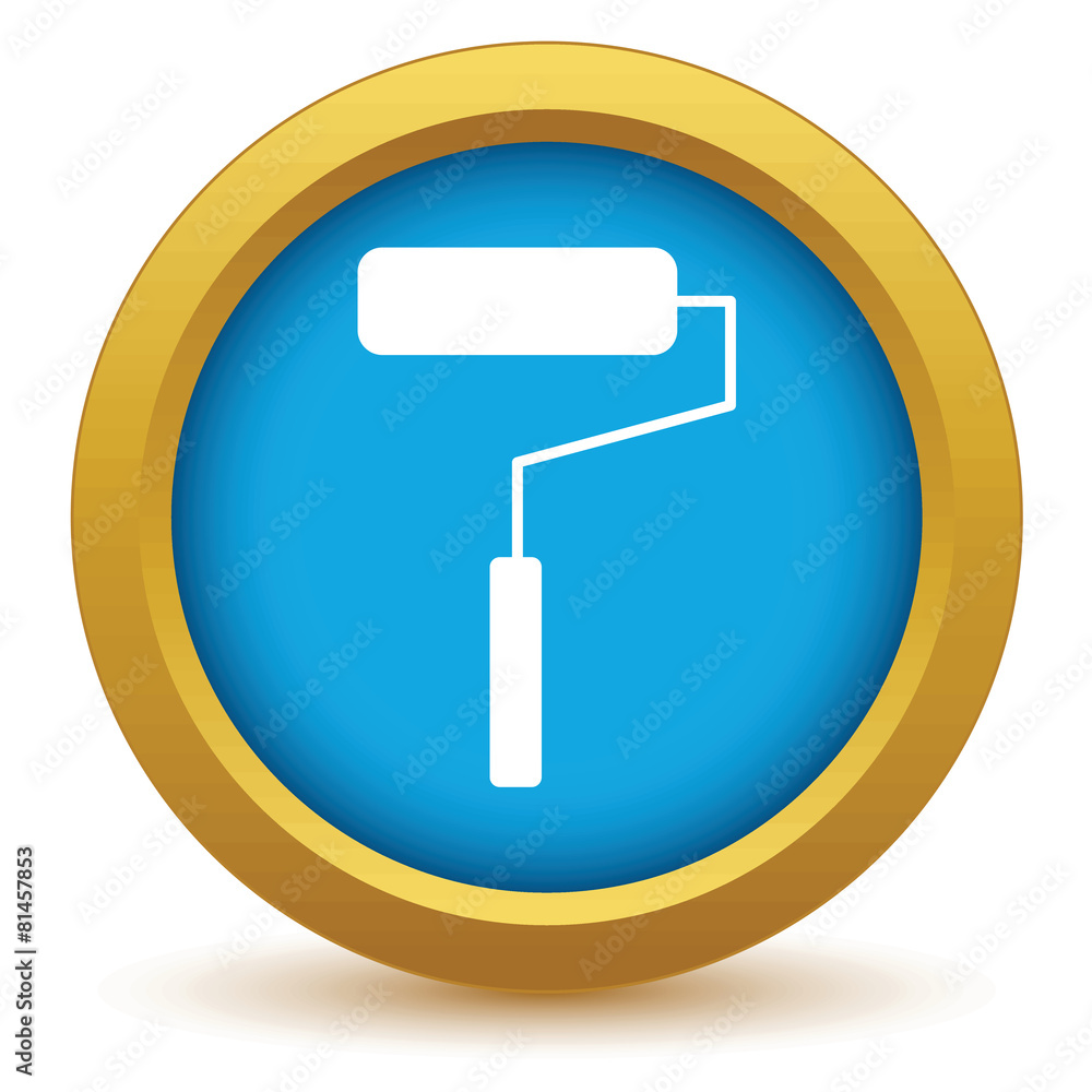 Gold roller icon Gold roller icon