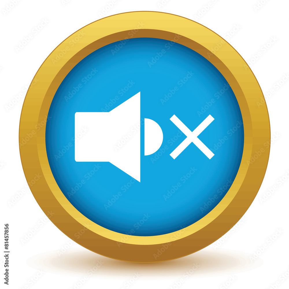 Gold no sound icon Gold no sound icon