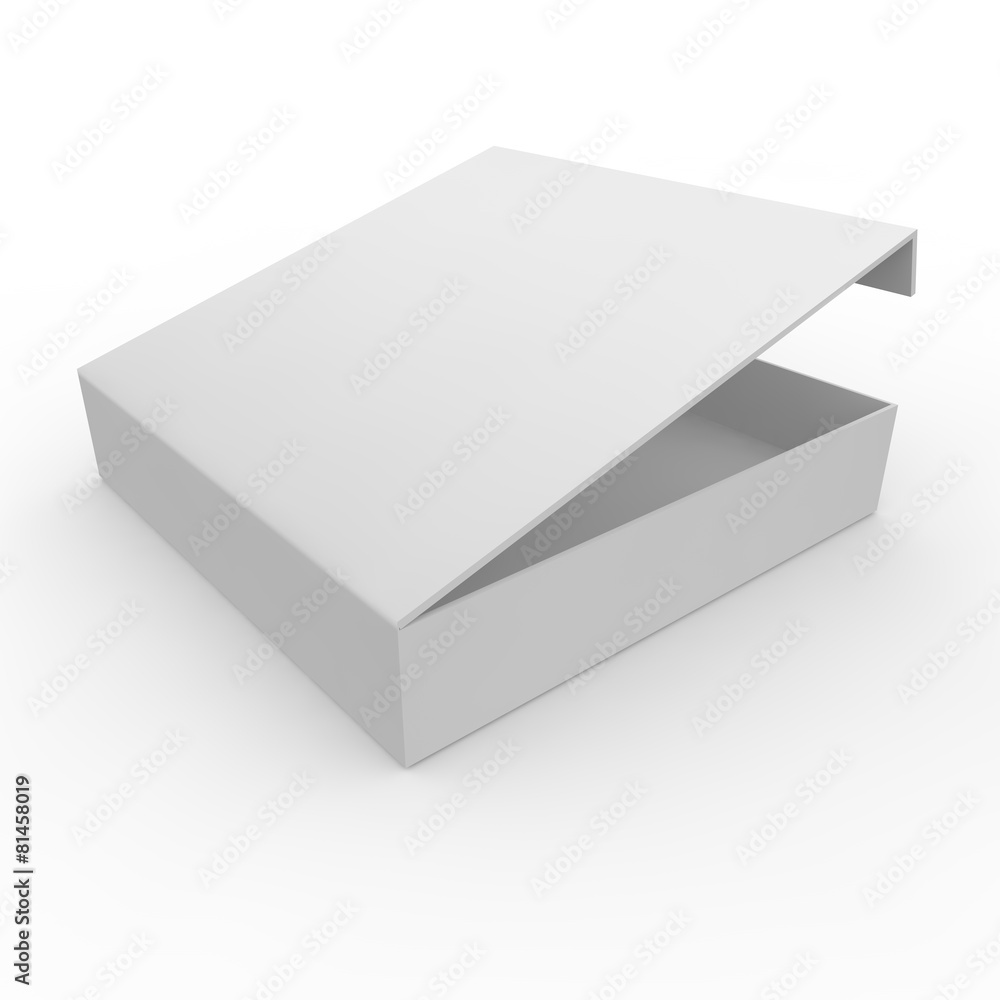 White blank box with clasp White blank box with clasp